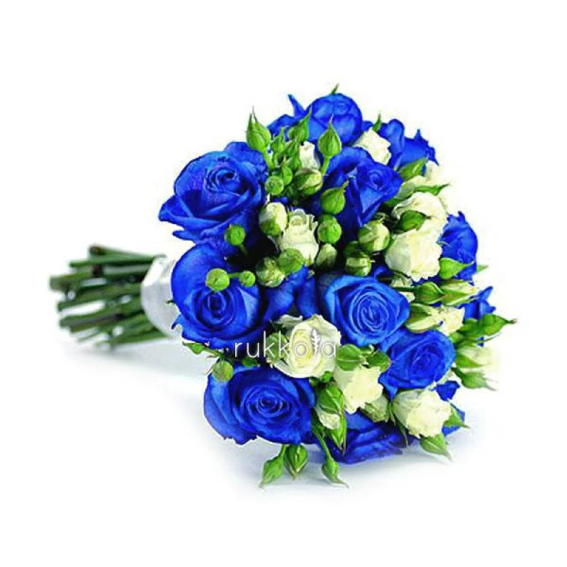 Букет синих цветов - 73 фото